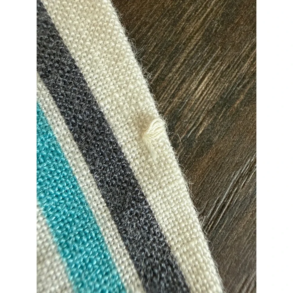 Vintage Santone by Juvenile Kids Striped Blazer Jacket Turquoise Navy White Sz 2